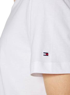 Camiseta Tommy Hilfiger Columbus Blanco Para Hombre