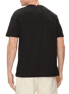 Camiseta Tommy Hilfiger 85 Negro Para Hombre