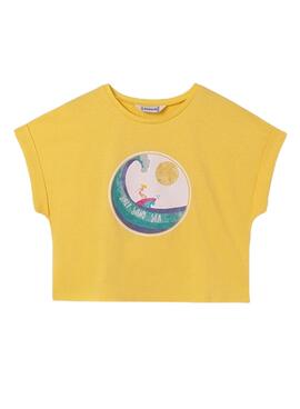 Camiseta Mayoral Estampado amarillo Para Niña