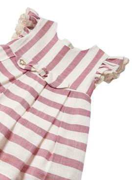 Vestido Mayoral Rayas Lino Para Bebé