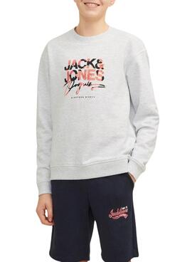 Sudadera Jack And Jones Aruba Gris Para Niño