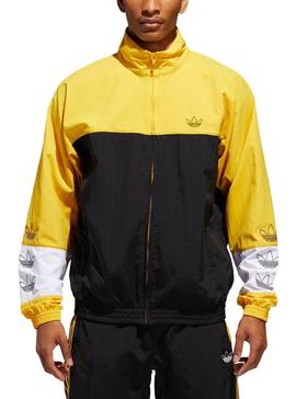 Bombero Apéndice Cabra Chaqueta Adidas Blocked Warm Negro Amarillo Hombre