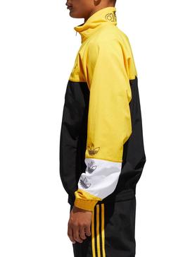 Chaqueta Adidas Blocked Warm Negro Amarillo Hombre