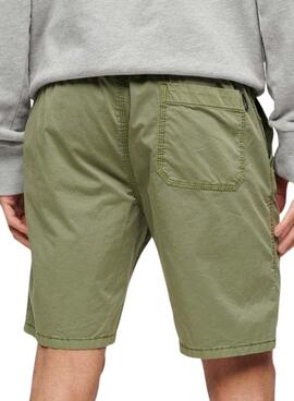 Bermudas Superdry Walk Verde Para Hombre