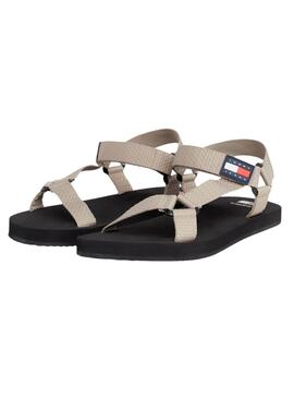 Sandalias Tommy Jeans Casual Beige Para Hombre