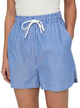 Shorts Only Larja Azul Para Mujer