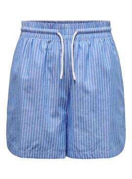 Shorts Only Larja Azul Para Mujer