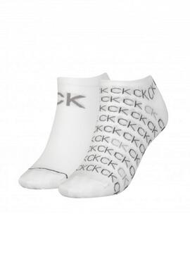 Pack Calcetines Sneaker Blanco 2P Para Mujer