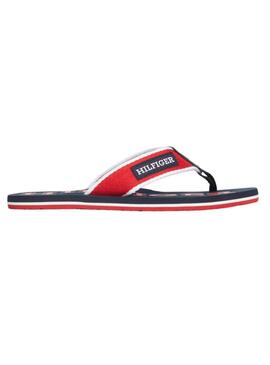 Chanclas Tommy Hilfiger Beach Rojo Para Hombre