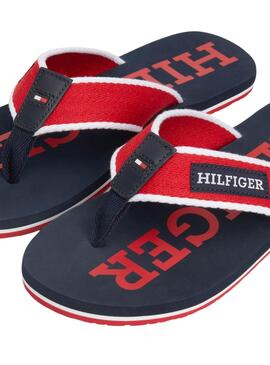 Chanclas Tommy Hilfiger Beach Rojo Para Hombre