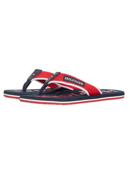 Chanclas Tommy Hilfiger Beach Rojo Para Hombre