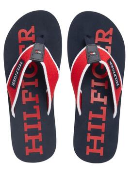 Chanclas Tommy Hilfiger Beach Rojo Para Hombre