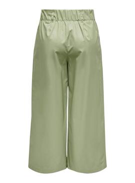 Pantalón Only Zora Culotte Verde Para Mujer