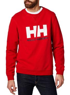 Sudadera Helly Hansen Logo Crew Rojo