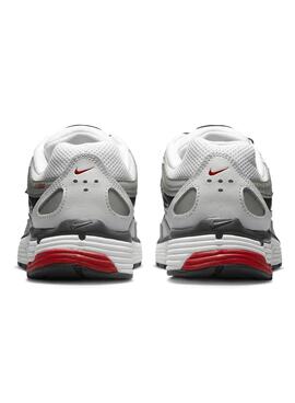 Zapatillas Nike P-6000 Blanco y Rojo Para Mujer