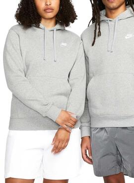 Sudadera Nike Sportswear Club Fleece Capucha Gris