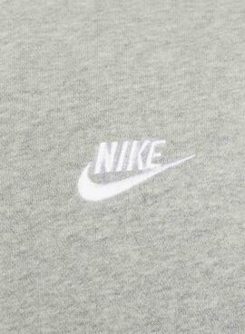 Sudadera Nike Sportswear Club Fleece Capucha Gris
