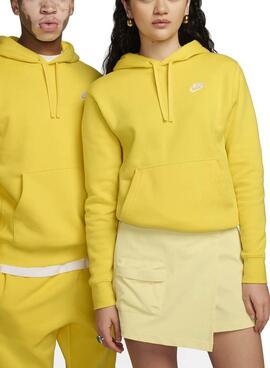 Sudadera Nike Sportswear Club Fleece Capucha Amarillo