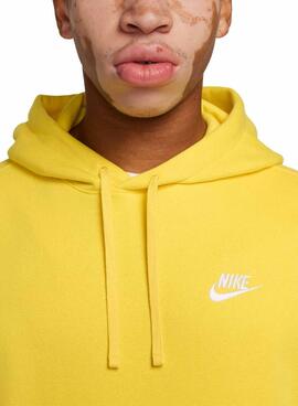 Sudadera Nike Sportswear Club Fleece Capucha Amarillo