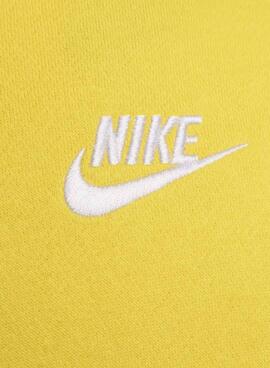 Sudadera Nike Sportswear Club Fleece Capucha Amarillo