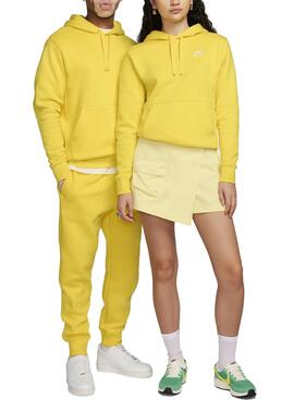 Sudadera Nike Sportswear Club Fleece Capucha Amarillo