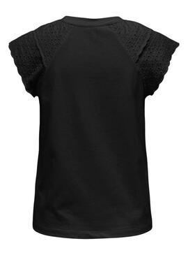 Camiseta Only Xiana Negro Para Mujer