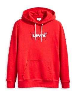 Sudadera Levis Modern Hoodie Rojo Hombre