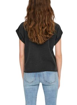 Camiseta Only Lucinda Negro Para Mujer