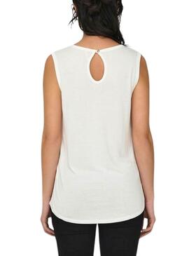 Camiseta Only Flora Blanco Para Mujer