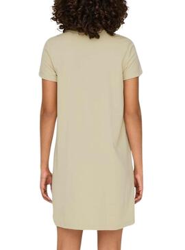 Vestido Only Frida Beige Para Mujer