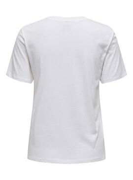 Camiseta Only Lucia Blanco Para Mujer