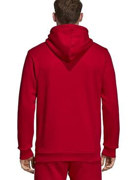 Sudadera Adidas Trefoil Hoodie Rojo para Hombre