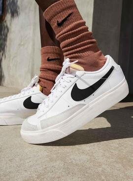 Zapatillas Nike Blazer Low Platform Blanco Para Mujer