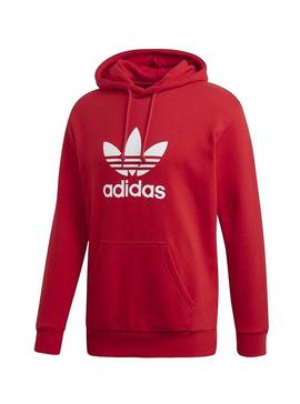 Sudadera Adidas Trefoil Hoodie Rojo para Hombre