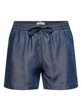 Short Only Pema Denim Oscuro Para Mujer