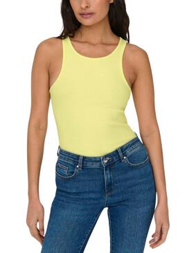 Camiseta Only Kenya Amarillo Para Mujer