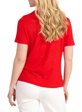 Camiseta Naf Naf Love Rojo Para Mujer