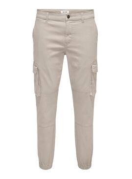 Pantalón Only and Sons Carter Beige Para Hombre