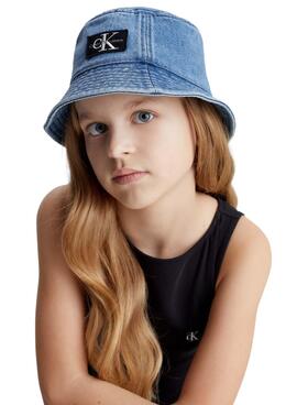 Gorro Calvin Klein Denim Bucket Para Niño Niña