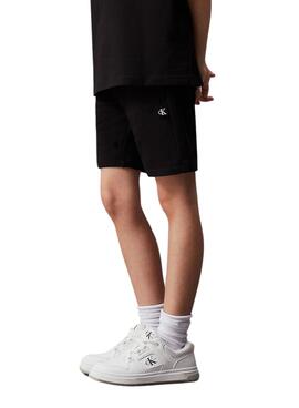 Conjunto Calvin Klein Camiseta Y Shorts Negro Niña
