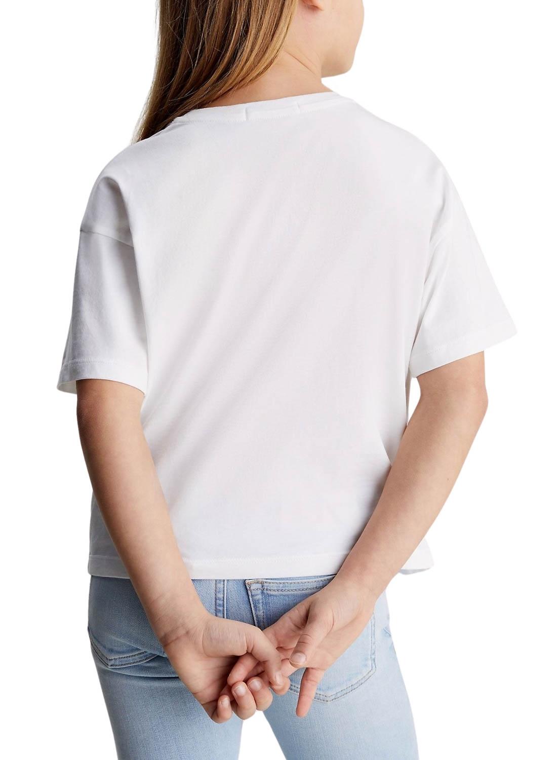 Camiseta Calvin Klein Serenity Blanco Para Niña