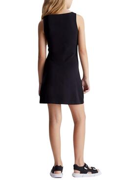 Vestido Calvin Klein Badge Tank Negro Niña