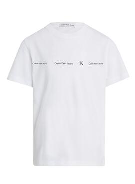 Camiseta Calvin Klein Minimalistic Blanco Niño