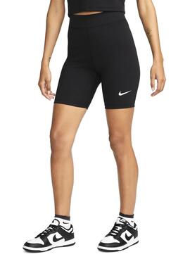 Mallas Cortas Nike Sportswear Classic Biker Negro Para Mujer