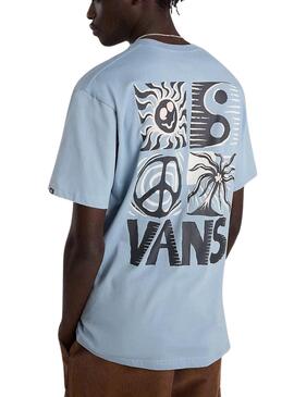 Camiseta Vans Sunbaked Azul Para Hombre