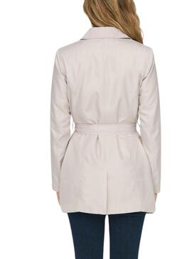 Gabardina Only Valerie Beige Para Mujer