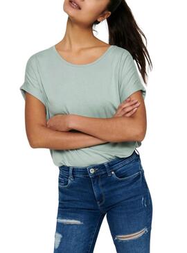 Camiseta Only Moster Turquesa Para Mujer