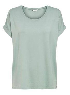 Camiseta Only Moster Turquesa Para Mujer
