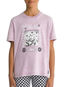 Camiseta Vans Feeling Nature Rosa Para Niña