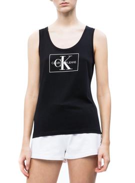 Camiseta Calvin Klein Jeans Otline Negro Mujer